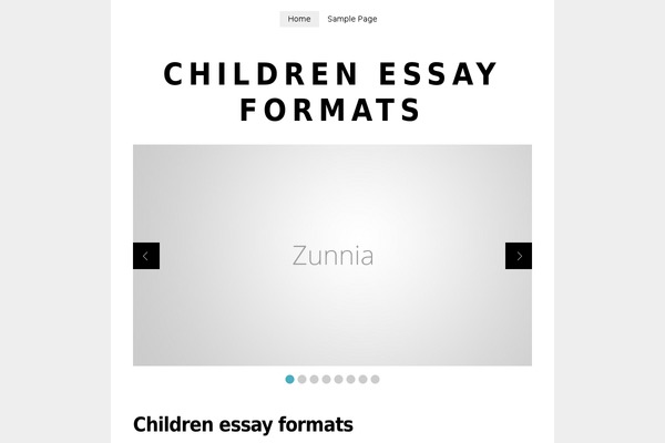 Zinnia theme site design template sample