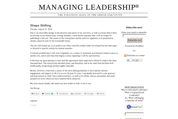 managingleadership.com site used veryplaintxt