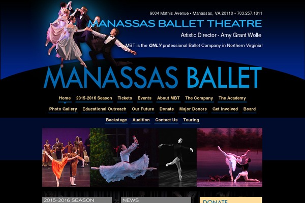 manassasballet.org site used Manassas-ballet