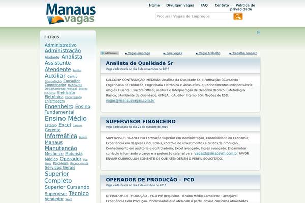 manausvagas.com.br site used Manausvagas