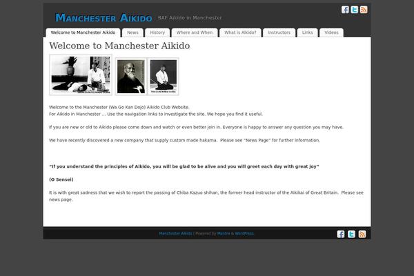 Mantra theme site design template sample