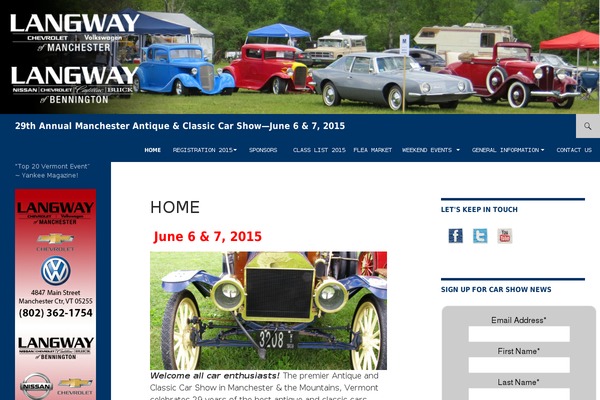 manchestercarshow.com site used Twenty Fourteen