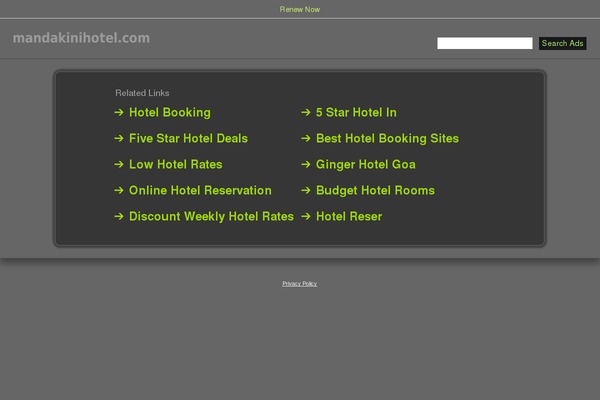 mandakinihotel.com site used Mandakini