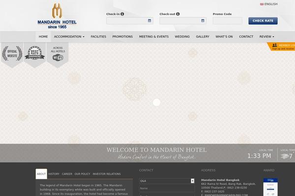 mandarin theme websites examples