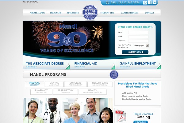 mandlschool.com site used Mandl