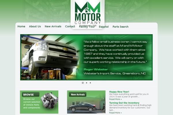 WordPress website example screenshot