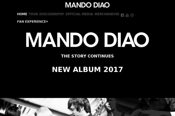 mandodiao.com site used Mando-diao