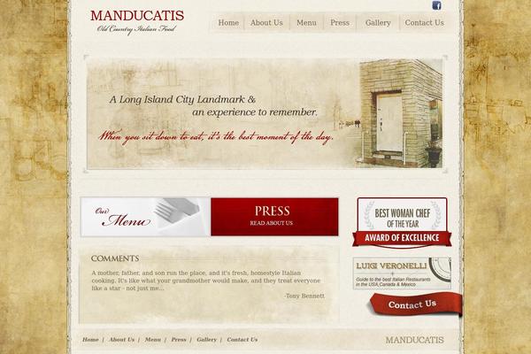 manducatis.com site used Manducatis