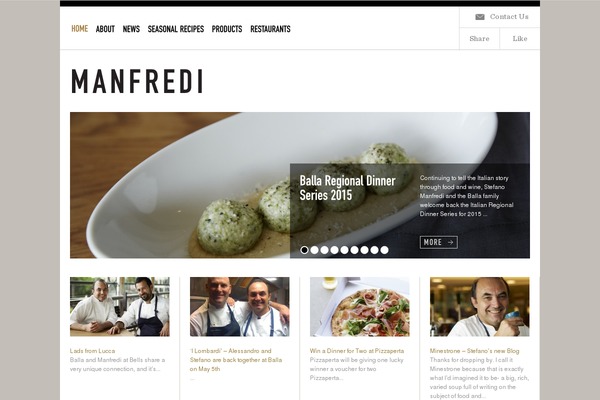 manfredi theme websites examples