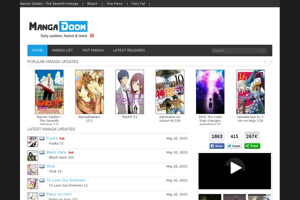 Manga-doom WordPress theme, websites examples using Manga-doom theme - themetix.com, download Manga-doom