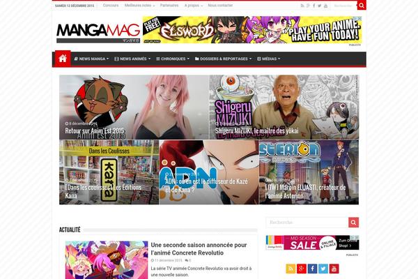 mangamag.fr site used Generateperf