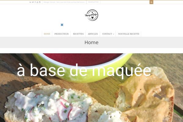 Food & Cook theme site design template sample