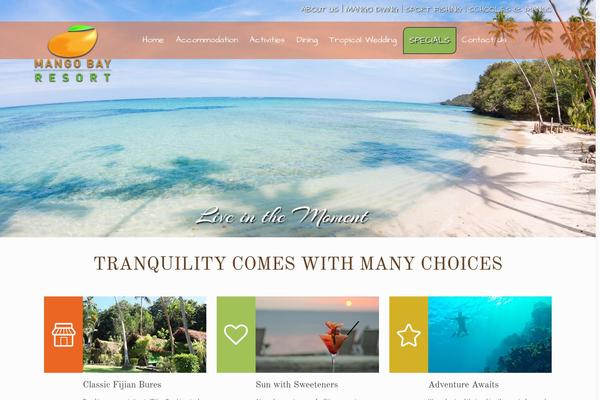 Mango theme site design template sample