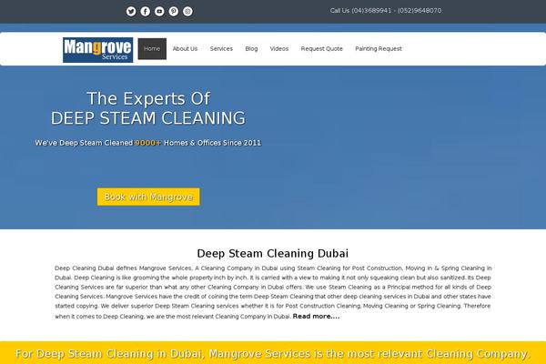 Cleaning-services theme site design template sample