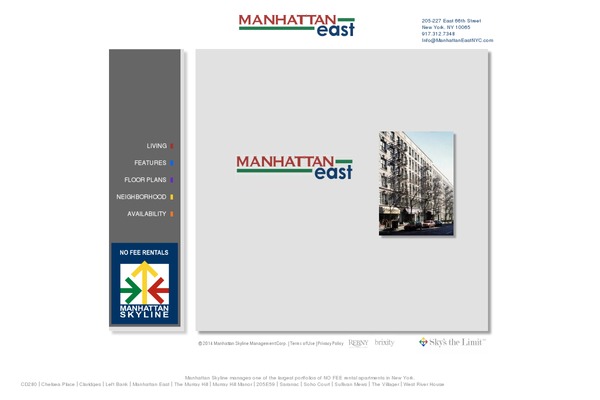 manhattaneastnyc.com site used Manhattan-skyline