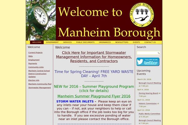 manheimboro.org site used Manheim