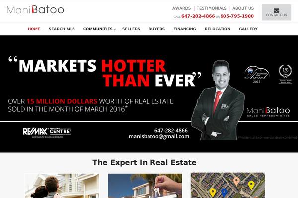 Realhomes Theme theme site design template sample