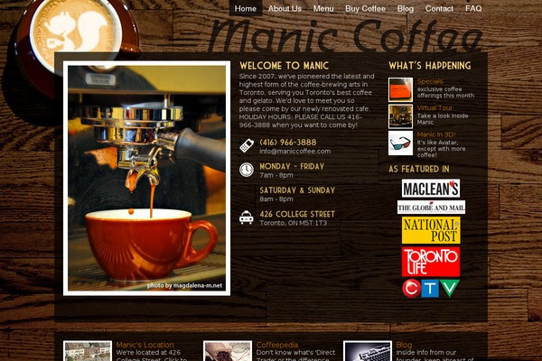maniccoffee.com site used Cafepress