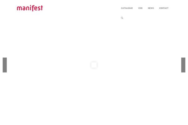 Manifest theme site design template sample