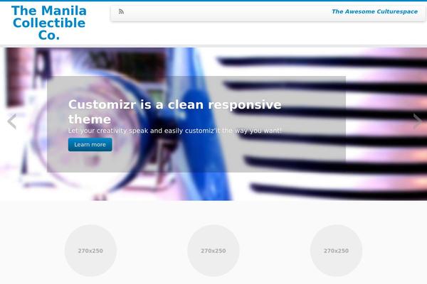 Customizr theme site design template sample