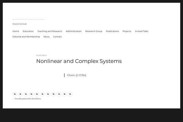 Twenty Sixteen theme site design template sample