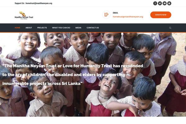 manithaneyam.org site used Charity-home-child