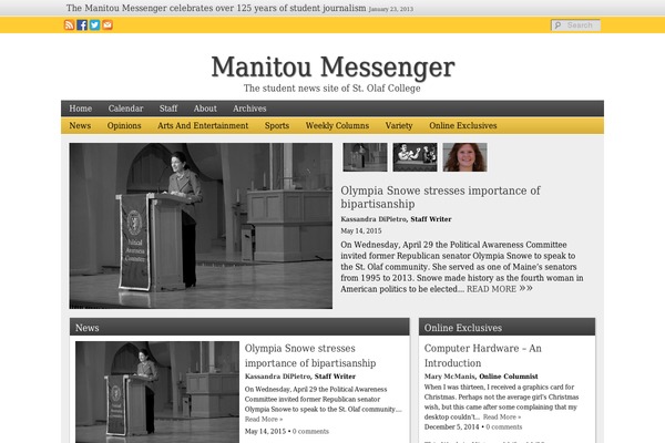 Sno Flex theme site design template sample
