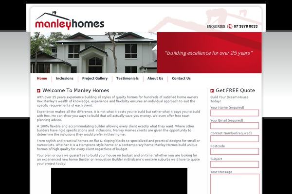 manleyhomes.com.au site used Manley-homes