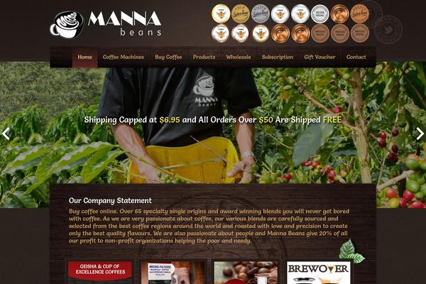 mannabeans.com.au site used Manna