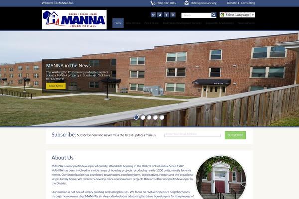mannadc.org site used Mannainc