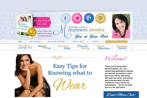 mannersmentor.com site used Maraleemckee