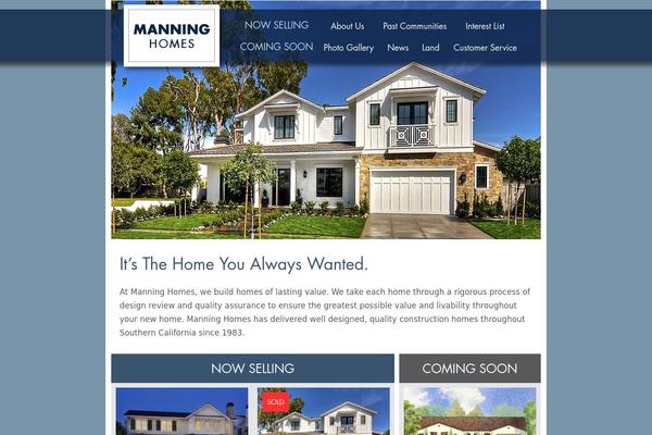 manninghomes.com site used Manning