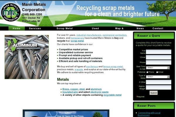 mannmetalrecycling.com site used 052114mannmetalscustomtheme
