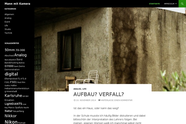 Twenty Fourteen theme site design template sample