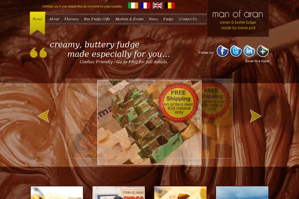 manofaranfudge.ie site used Manofaranfudge