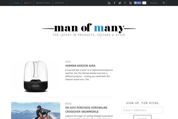 manofmany.com site used Manofmany