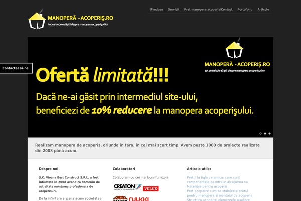 manopera-acoperis.ro site used Proyecto