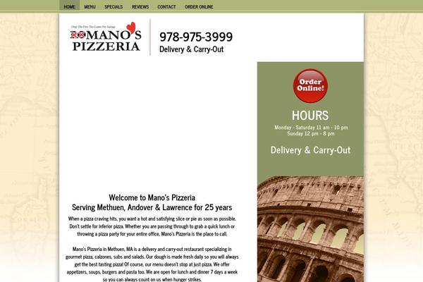 manospizzeria.com site used Manos-pizzeria