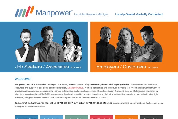 manpower theme websites examples