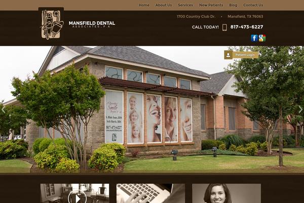 mansfield theme websites examples