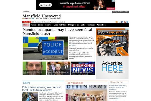 MH Newsdesk theme site design template sample