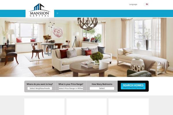 Mansion theme site design template sample