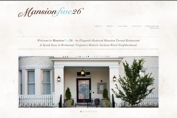 Mansion theme site design template sample