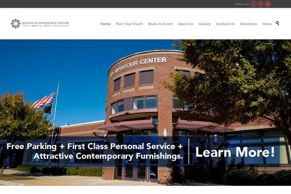 mansourcenter.com site used Church and Event