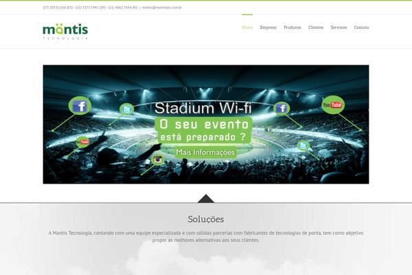 Mantis theme site design template sample
