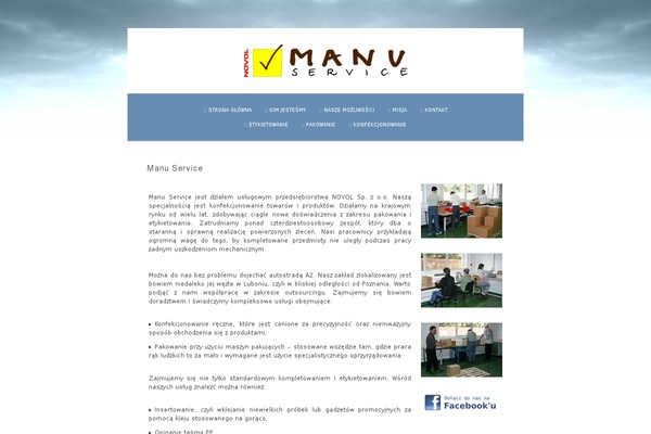 manu.com.pl site used Manu