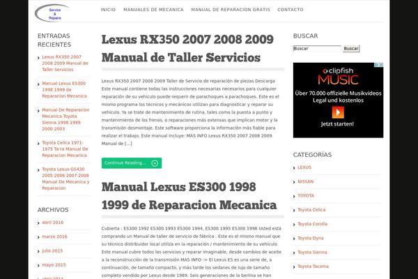 WordPress website example screenshot