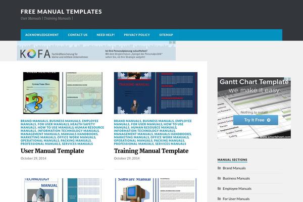 Bam theme site design template sample