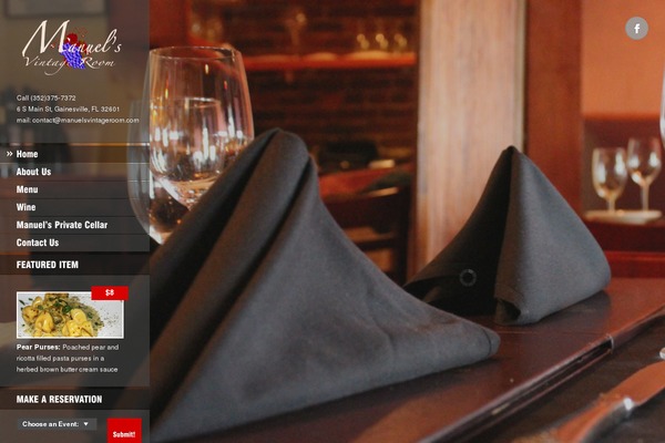 Ristorante theme site design template sample