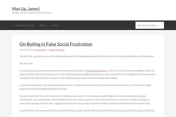 Genesis theme site design template sample